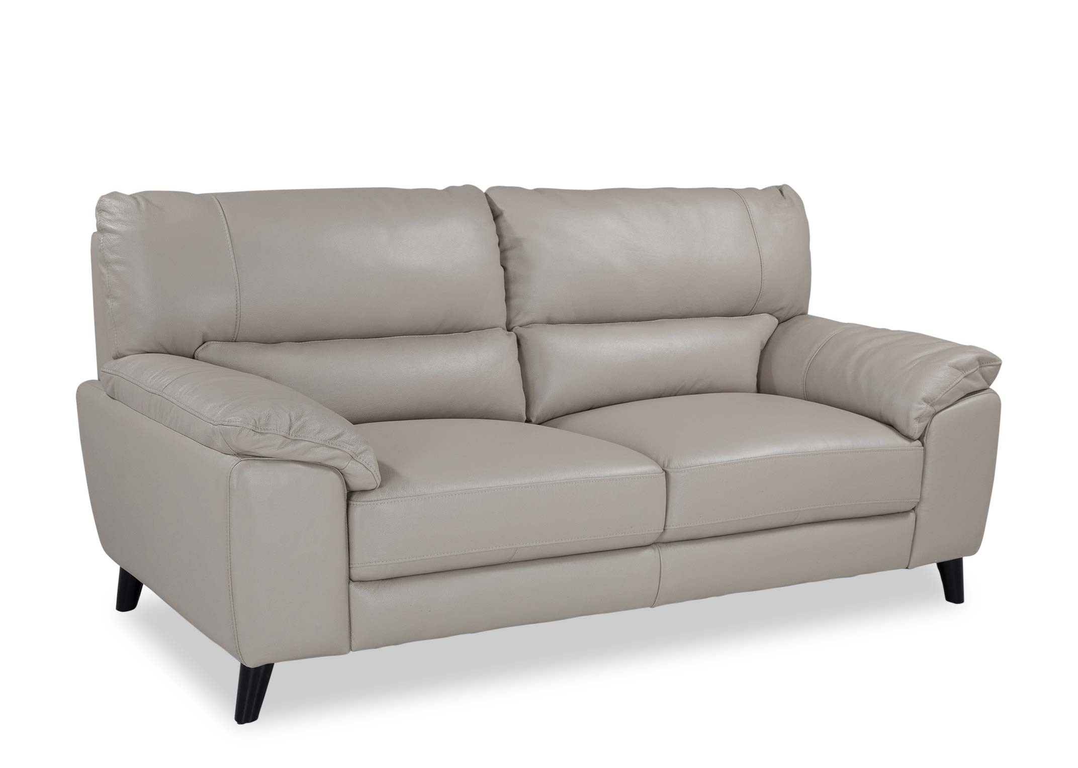 3 Seater Brown Leather Sofa - Torino - EZ Living Furniture