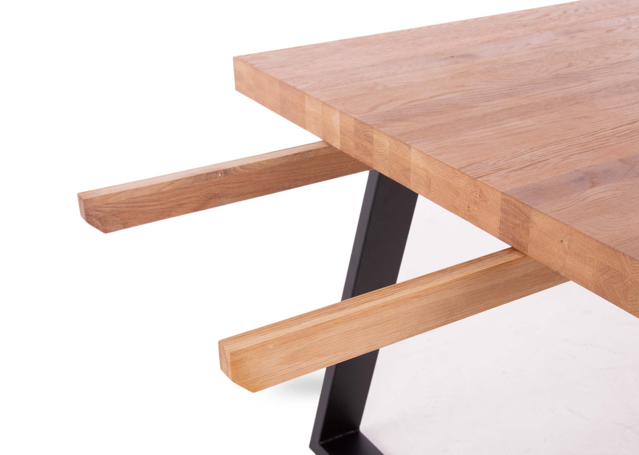 Oak Wide Side Table - Renvyle - EZ Living Furniture