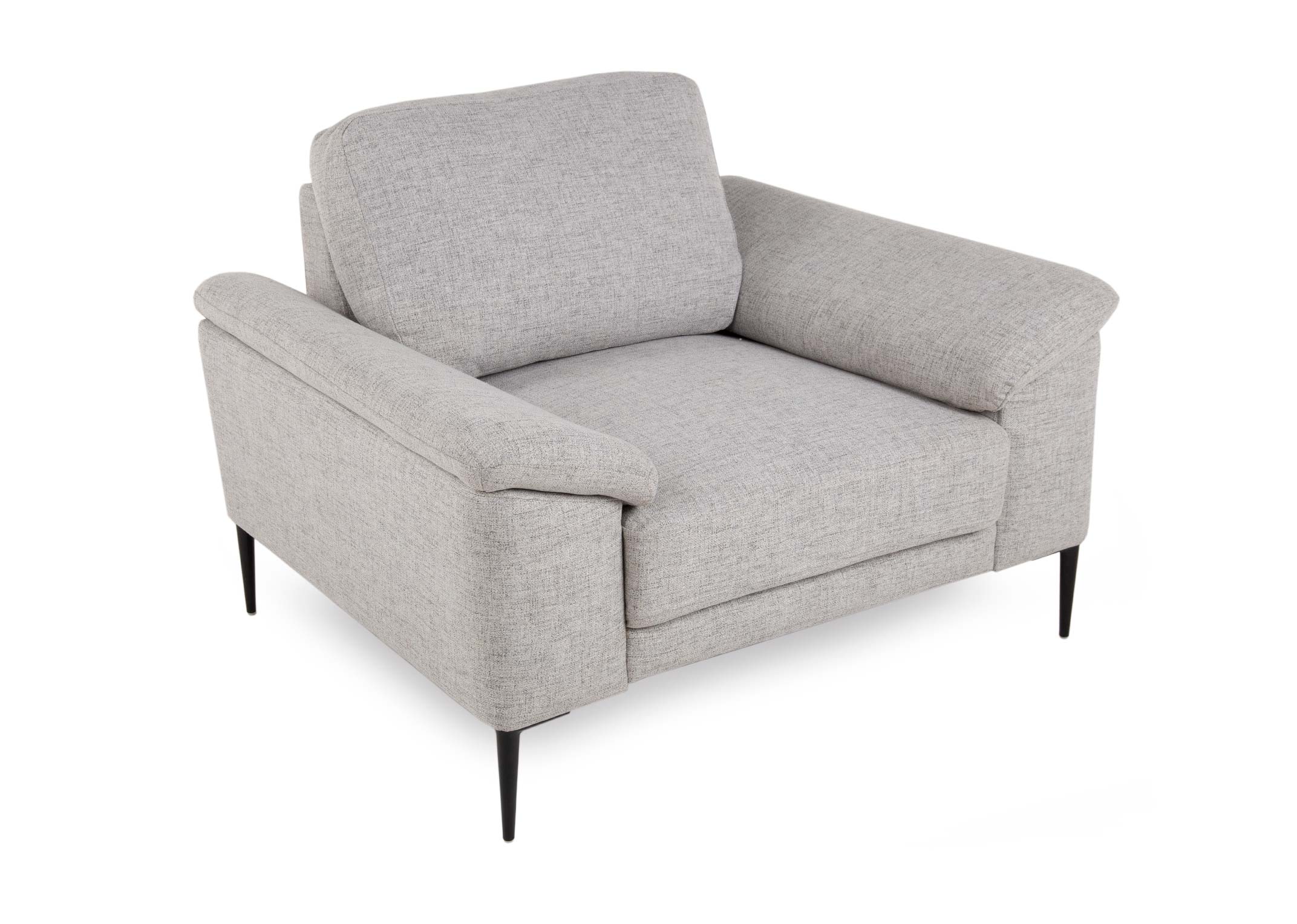 Light Grey Fabric Armchair - Boyne - EZ Living Furniture