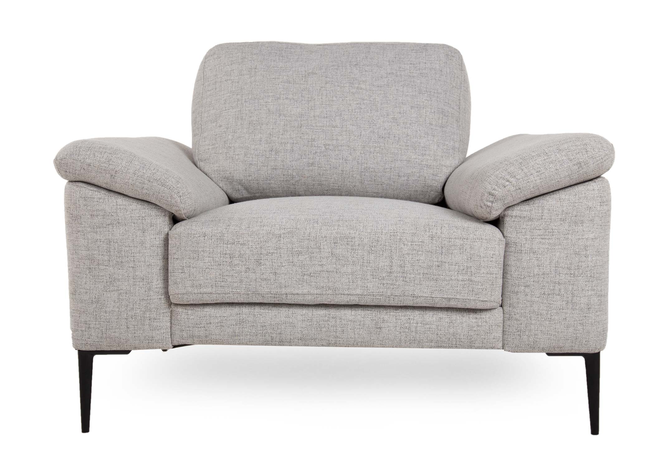 Furniture Light Fabric Grey Boyne - Armchair - Living EZ