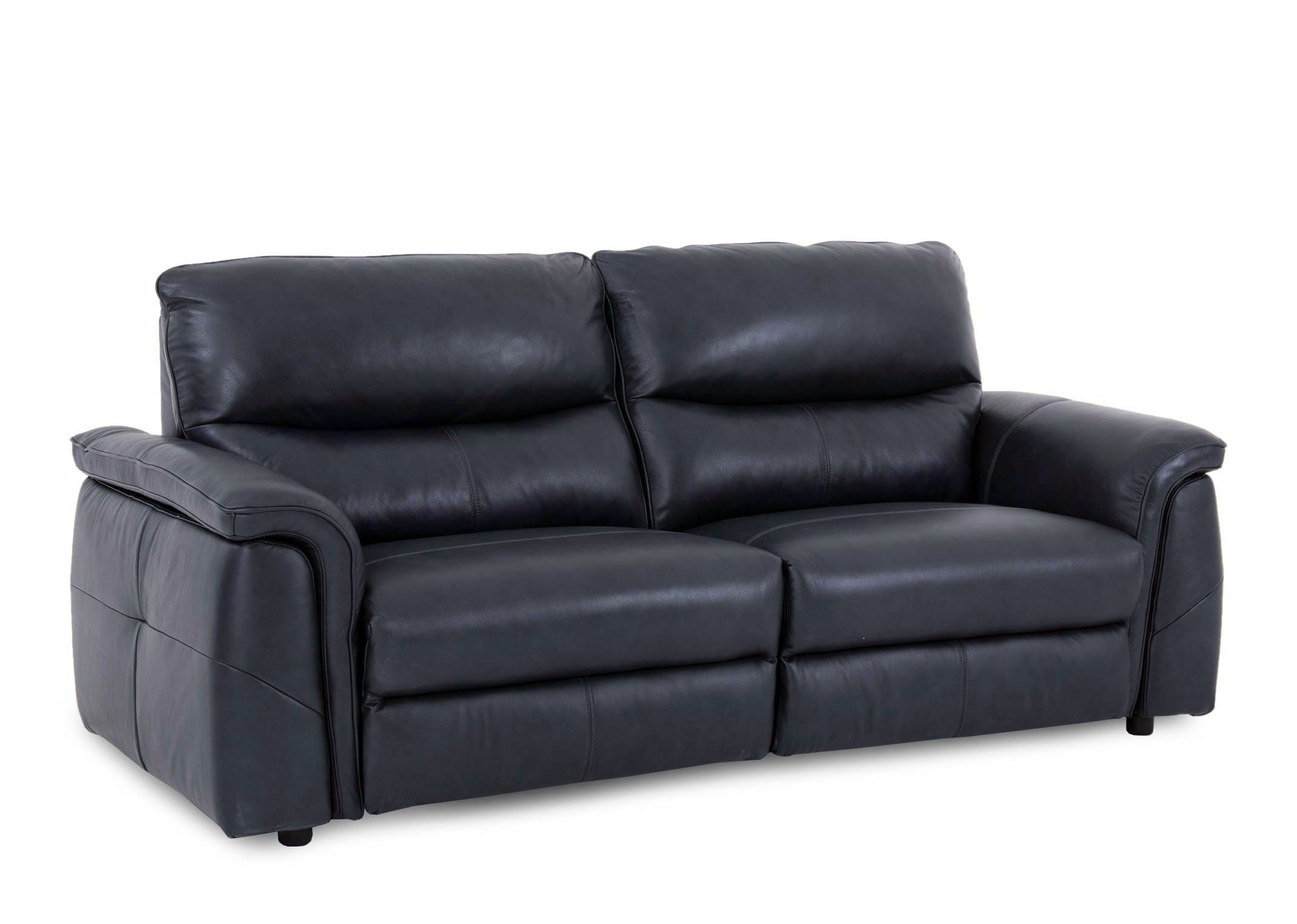 2 5 Seater Navy Leather Power Recliner