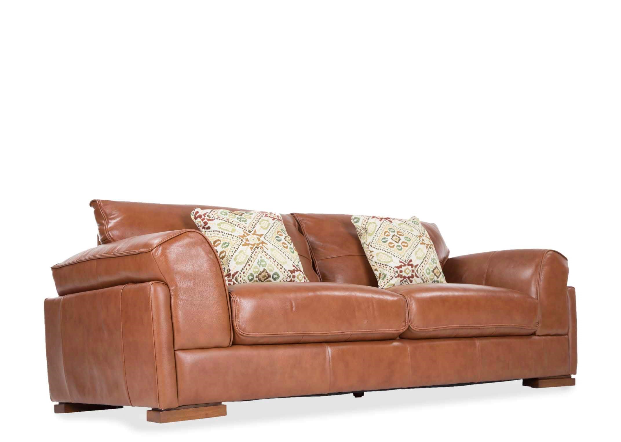 3 Seater Brown Leather Sofa Torino, Leather Couch Brown