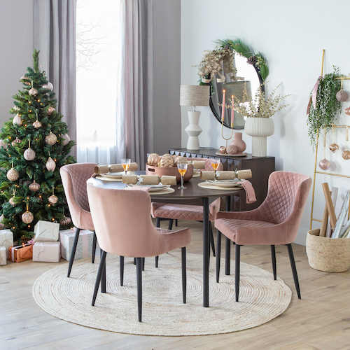 Sherwood Christmas Tree with romantic pink theme from EZ Living Furniture.